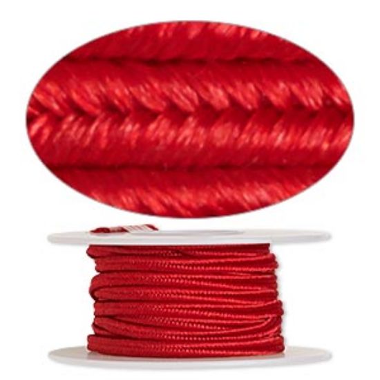 Picture of Soutache Cord  polyester 3.5mm Scarlet Red x1m