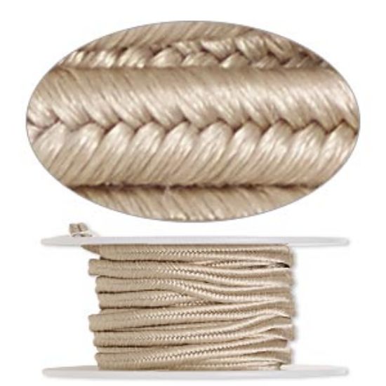 Picture of Soutache Cord  polyester 3.5mm Tan x1m.
