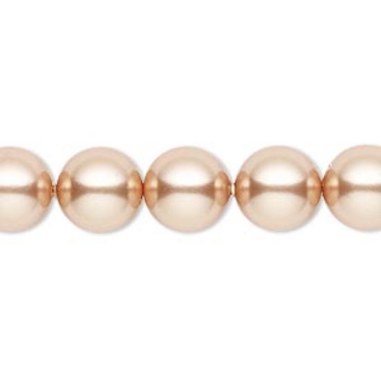 Picture of Swarovski 5810 Pearls 10 mm Rose Gold Pearl x5
