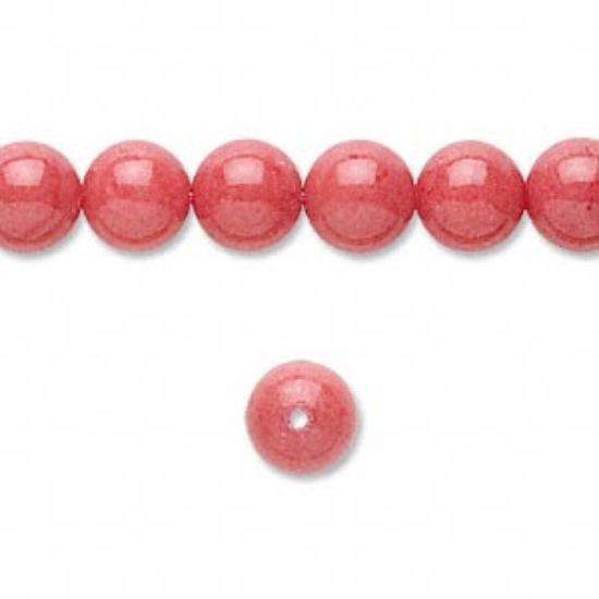 Picture of Mountain "Jade" 8mm round Light Red x40cm