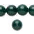 Picture of Mountain "Jade" bead 14mm round  Dark Green x5