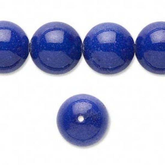 Picture of Mountain "Jade" 14mm Lapis Blue x5