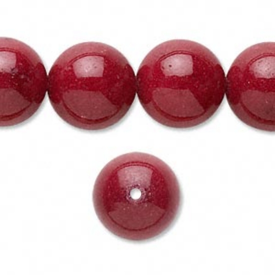 Picture of Mountain "Jade" 14mm round Red x5