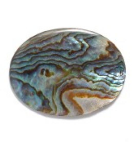 Picture of Cabochon Abalone Shell 40x30mm oval x1