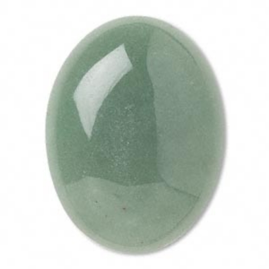 Picture of Cabochon Aventurine (natural) 40x30mm oval Green x1