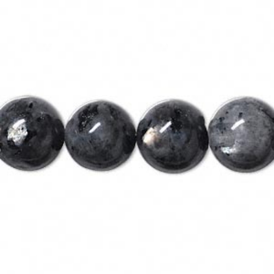 Picture of Blue labradorite (natural) beads 12mm round x5