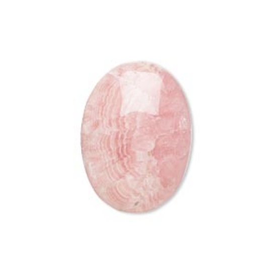 Picture of Cabochon Rhodochrosite (natural) 25x18mm oval x1