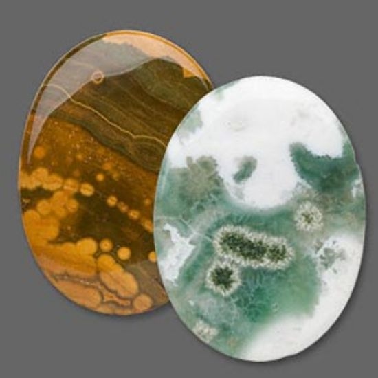 Picture of Cabochon Ocean Jasper (natural) 40x30mm oval x1