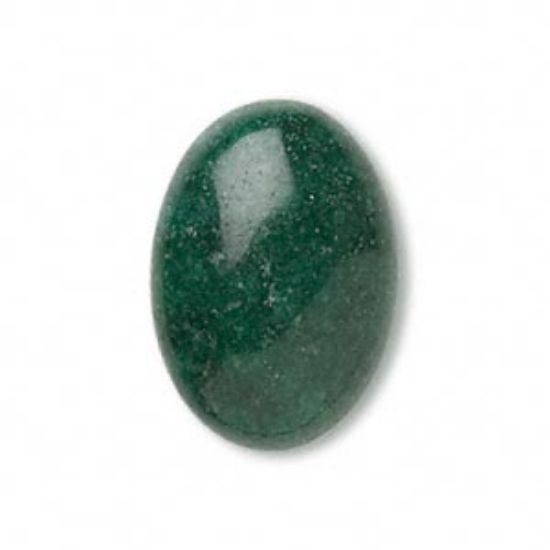Picture of Cabochon Mountain "Jade" 14x10mm oval Green x1