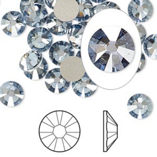 Picture of Swarovski 2058 Xilion Rose SS34 Crystal Blue Shade F x1