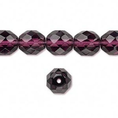 Afbeelding van Fire-Polished 10mm Amethyst Purple x10