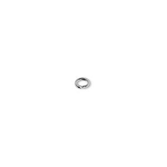 Picture of Jump Ring Oval 3x4x0.8mm Gunmetal x100