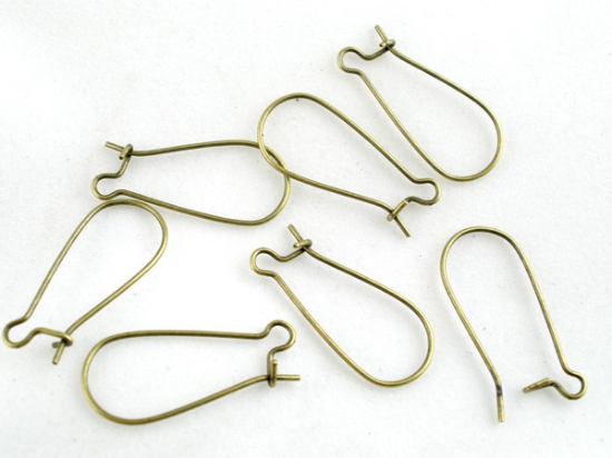 Picture of Earwire Kidney 24mm Bronze x100