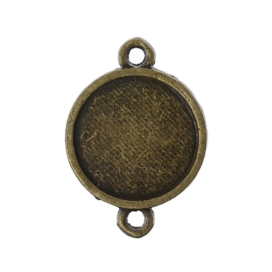 Picture of Link setting 12mm round Bronze x10