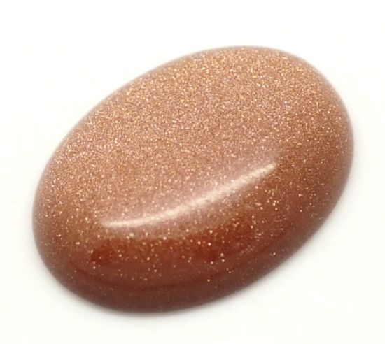 Picture of Cabochon Brown Goldstone (manmade) Oval 25x18mm x1
