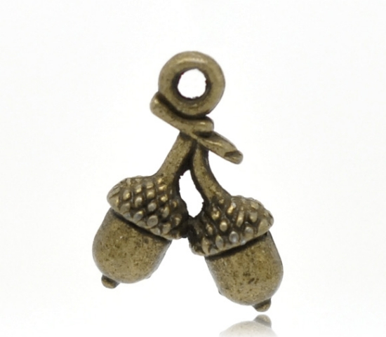 Picture of Charm  Acorn 15x11mm Bronze x10