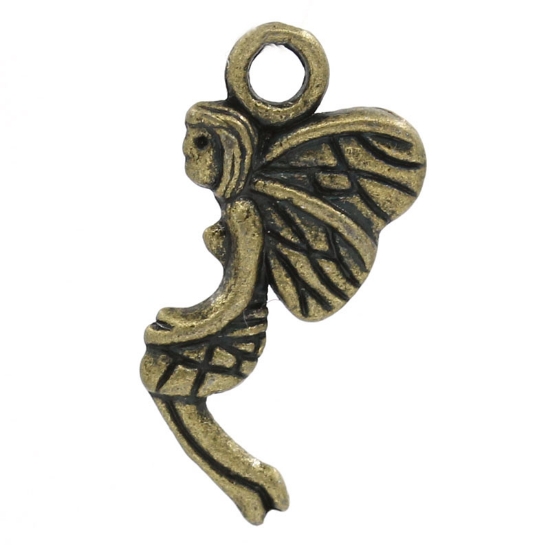 Picture of Charm  Fairy 19x9mm Bronze x10