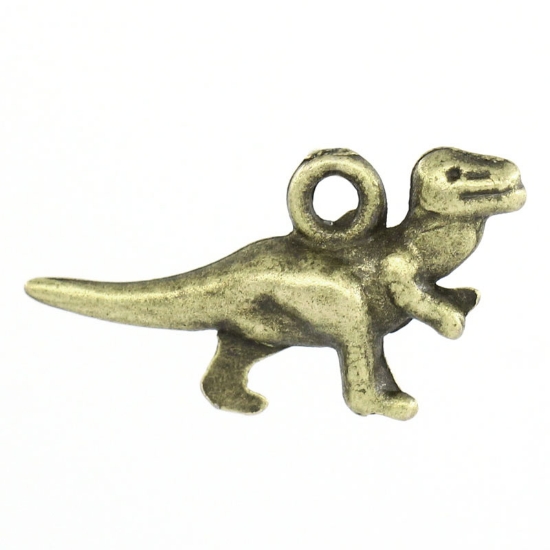 Picture of Charm Dinosaur 21x11mm Bronze x10