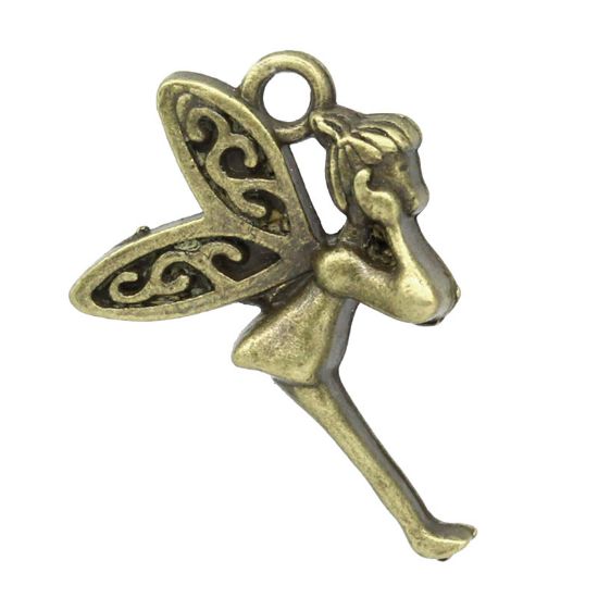 Picture of Charm  Fairy 22x17mm Antique Bronze x10