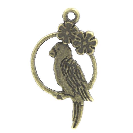 Picture of Charm Bird Cage and Flower Bronze  x5