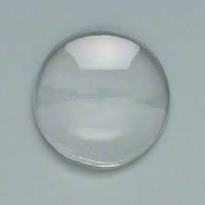 Image de Cabochon glass 20mm round Crystal x10