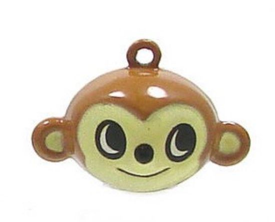 Picture of Jewelry Bell  24x14mm Monkey Head x1