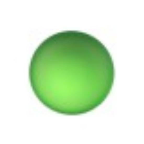 Picture of Cabochon Lunasoft 12mm round Spring Green x1