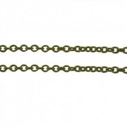 Изображение Chain Jasseron 2x1,5x0,5mm Bronze x1m