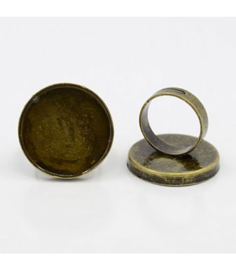 Picture of Ring Setting 25mm round Bronze x1