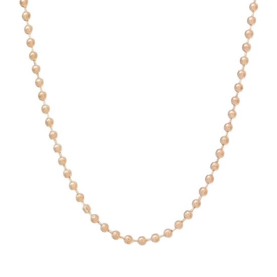 Picture of Ball Chain 2mm Necklace 70cm Rose Gold Tone x1