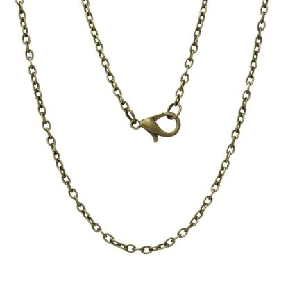Image de  Necklace 77cm Jasseron Chain Bronze x1