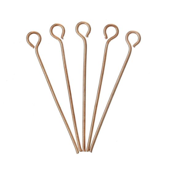 Picture of Eye Pin  30mm Rose Gold Tone x50