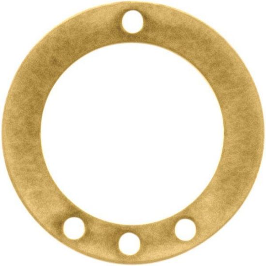 Picture of Connector 25mm Ring with 4 holes Gold Plated x1