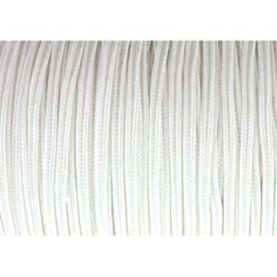 Picture of BeadSmith Soutache Cord rayon 3mm Snow White x1m