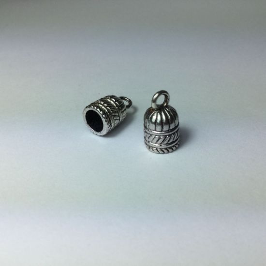 Picture of Cord End w/ Loop Ø6mm Antique Silver x2 