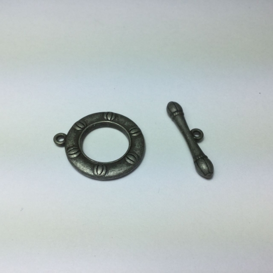 Picture of Clasp Toggle 22mm round Gunmetal x1