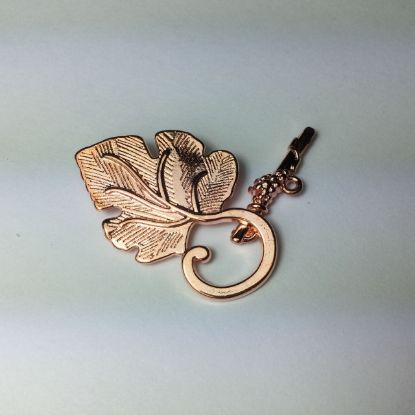 Picture of Clasp toggle Leaf 22x37.5 mm Rose Gold Tone x5
