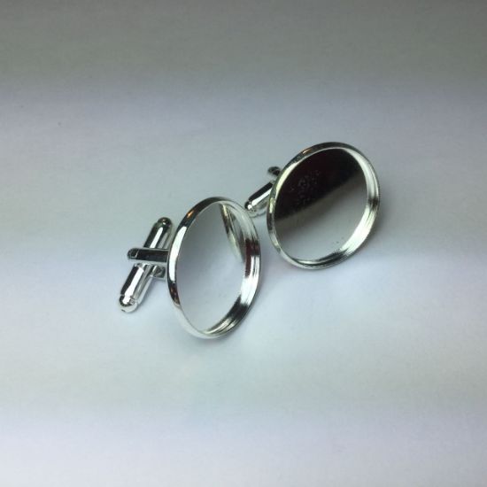 Picture of Cuff Link 20mm setting Silver Tone x2