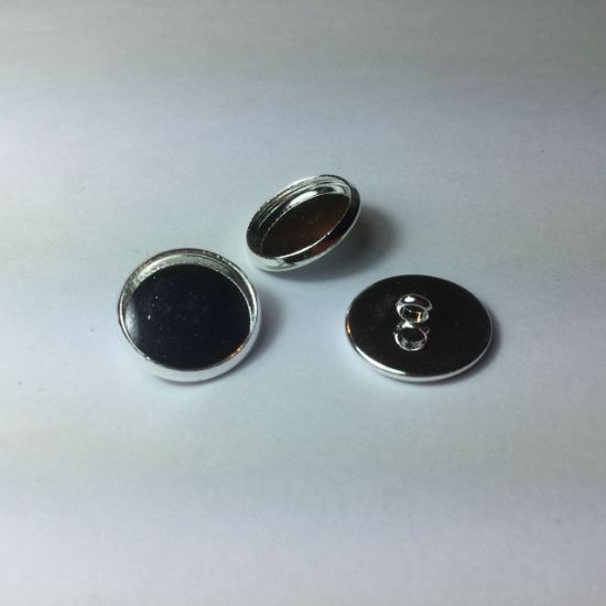 Picture of Button Setting 12mm Silver Tone x5