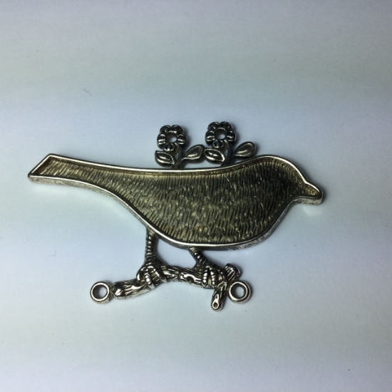 Picture of Pendant setting Bird  63x42x4mm Antique Silver x1