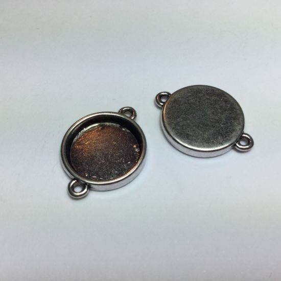 Picture of Setting with 2 loops 16mm Antiqued Silver Tone x1