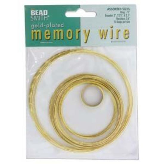 Picture of Memory Wire assortiment Gold Plate x1