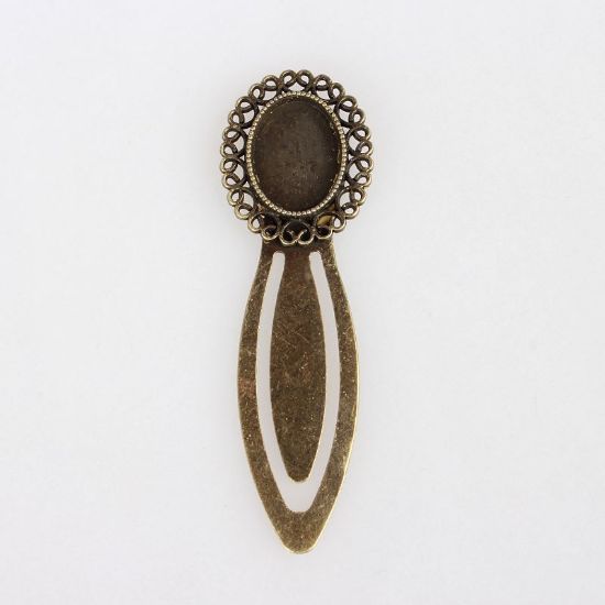 Picture of Bookmark  18x13mm oval setting Antiqued Bronze x1