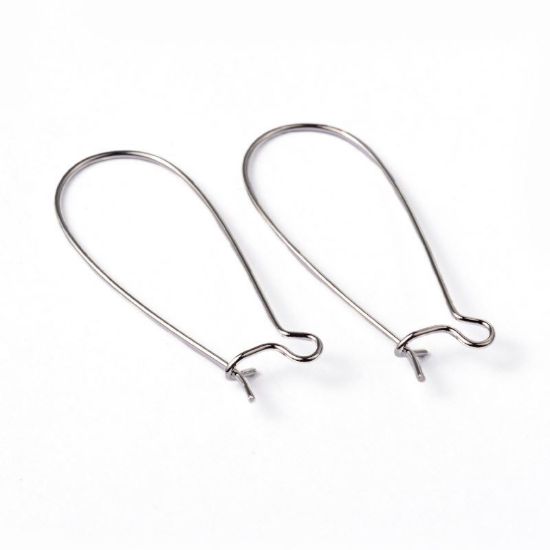 Picture of Earwire Kidney 33mm Silver Tone x50