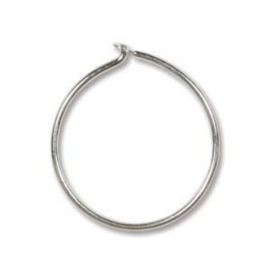Picture of 925 Silver Earring Hoop 16mm x2