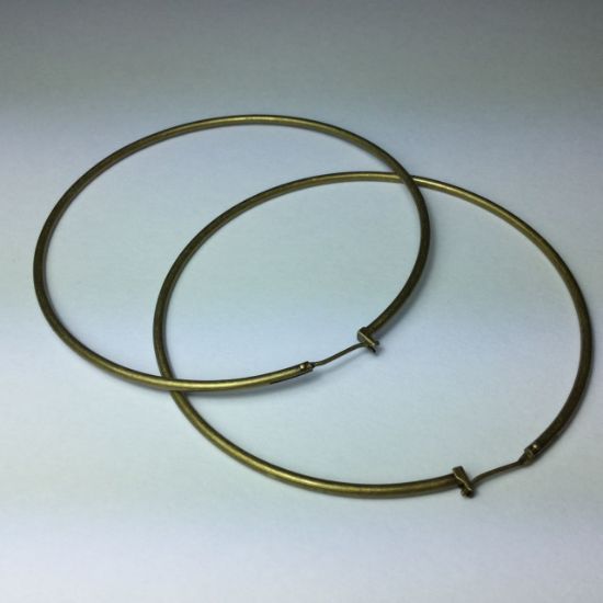 Picture of Premium Earring Hoop 80mm Bronze x2