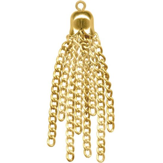 Picture of Stainless Steel Tassel 38mm Gold Plated x1