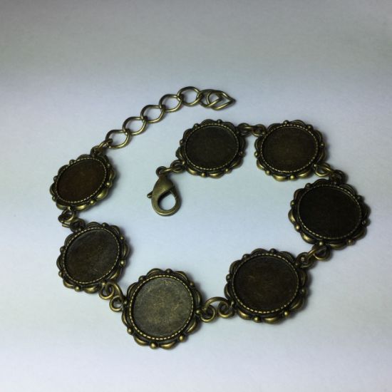 Picture of Bracelet Settings 14mm (7) Antiqued Bronze x1