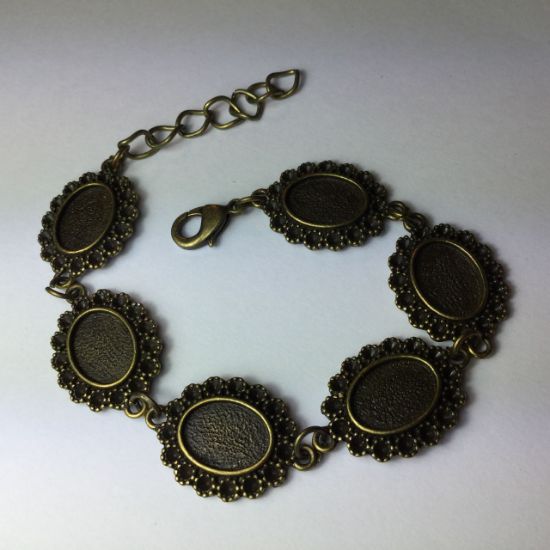 Picture of Bracelet Setting Oval 14x10mm Antiqued Bronze x1