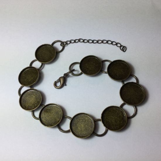 Picture of Bracelet Settings Round 14mm Antiqued Bronze x1